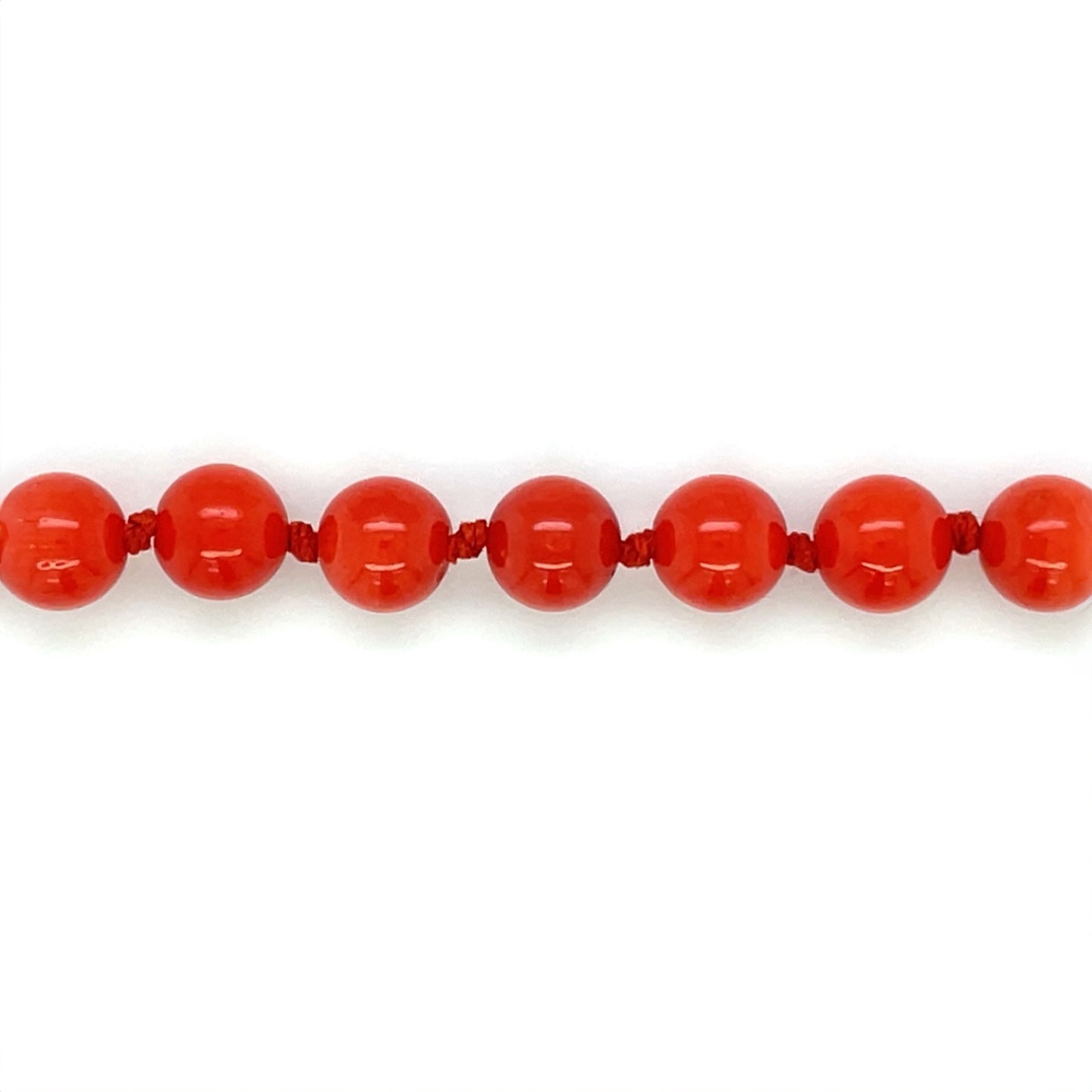 18ct Yellow Gold Coral Bead Bracelet