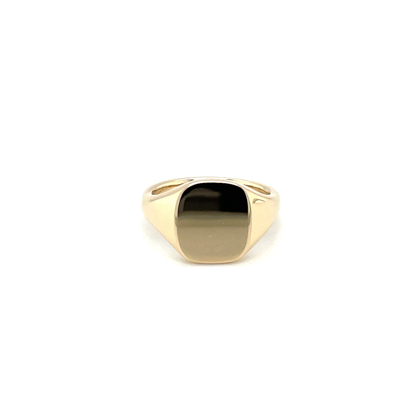 9ct Yellow Gold Cushion Signet Ring (11x9mm)