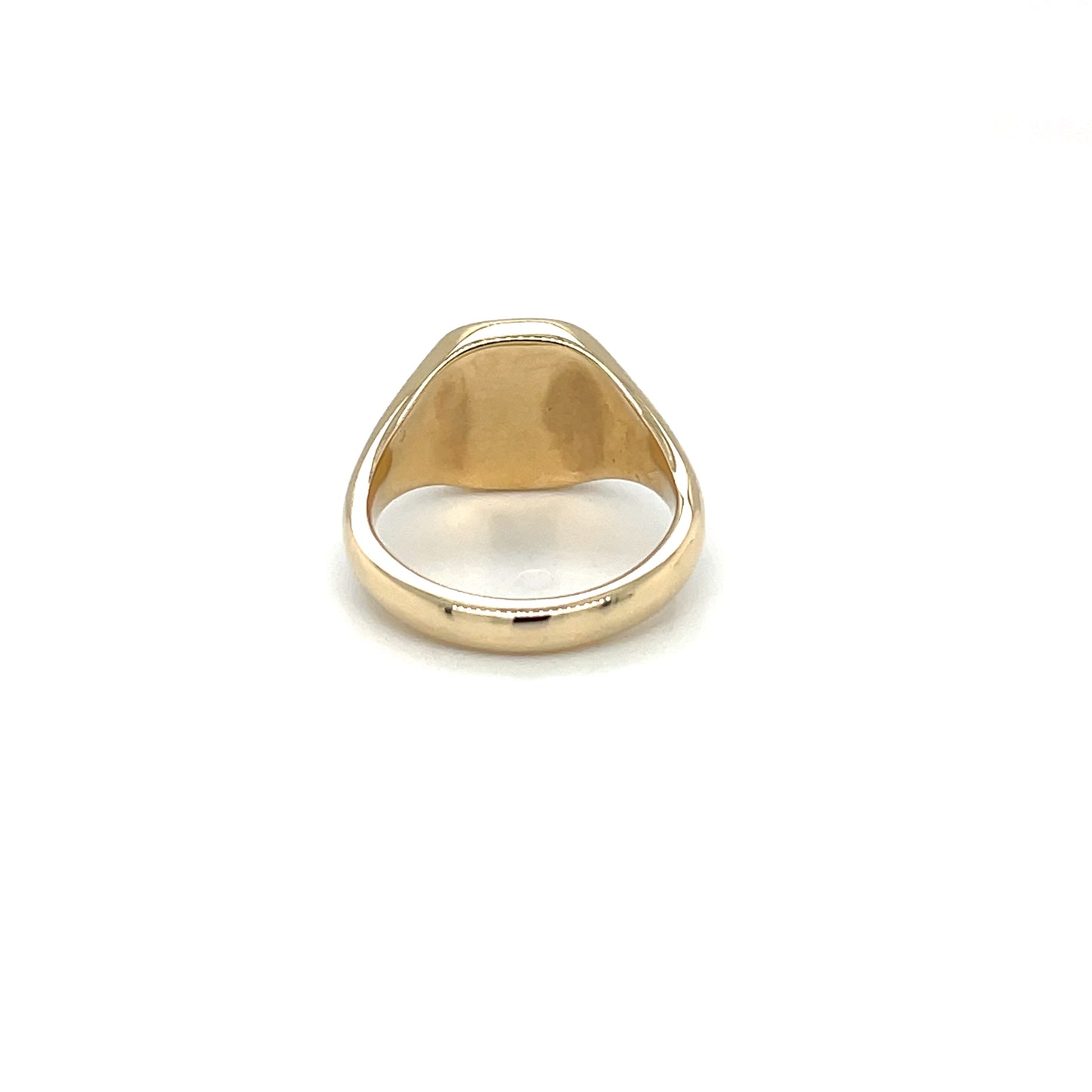 9ct Yellow Gold Cushion Signet Ring (11x9mm)