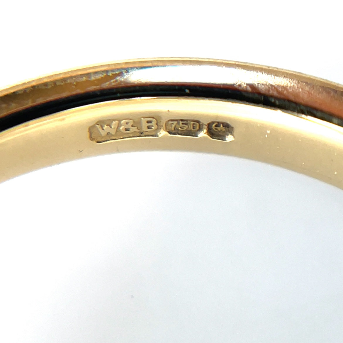 Yellow Gold and Platinum Three Stone Diamond Ring