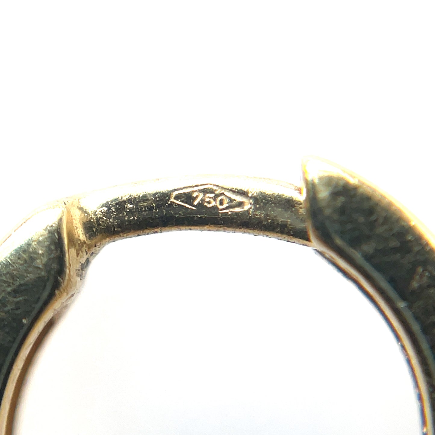18ct Yellow Gold Square-Edge Huggie Hoop Earrings