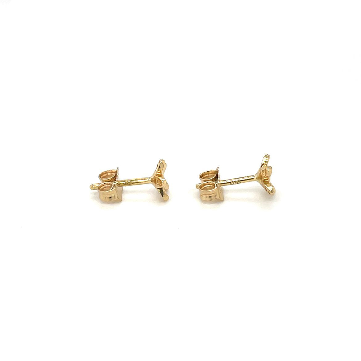 18ct Yellow Gold Flower Studs