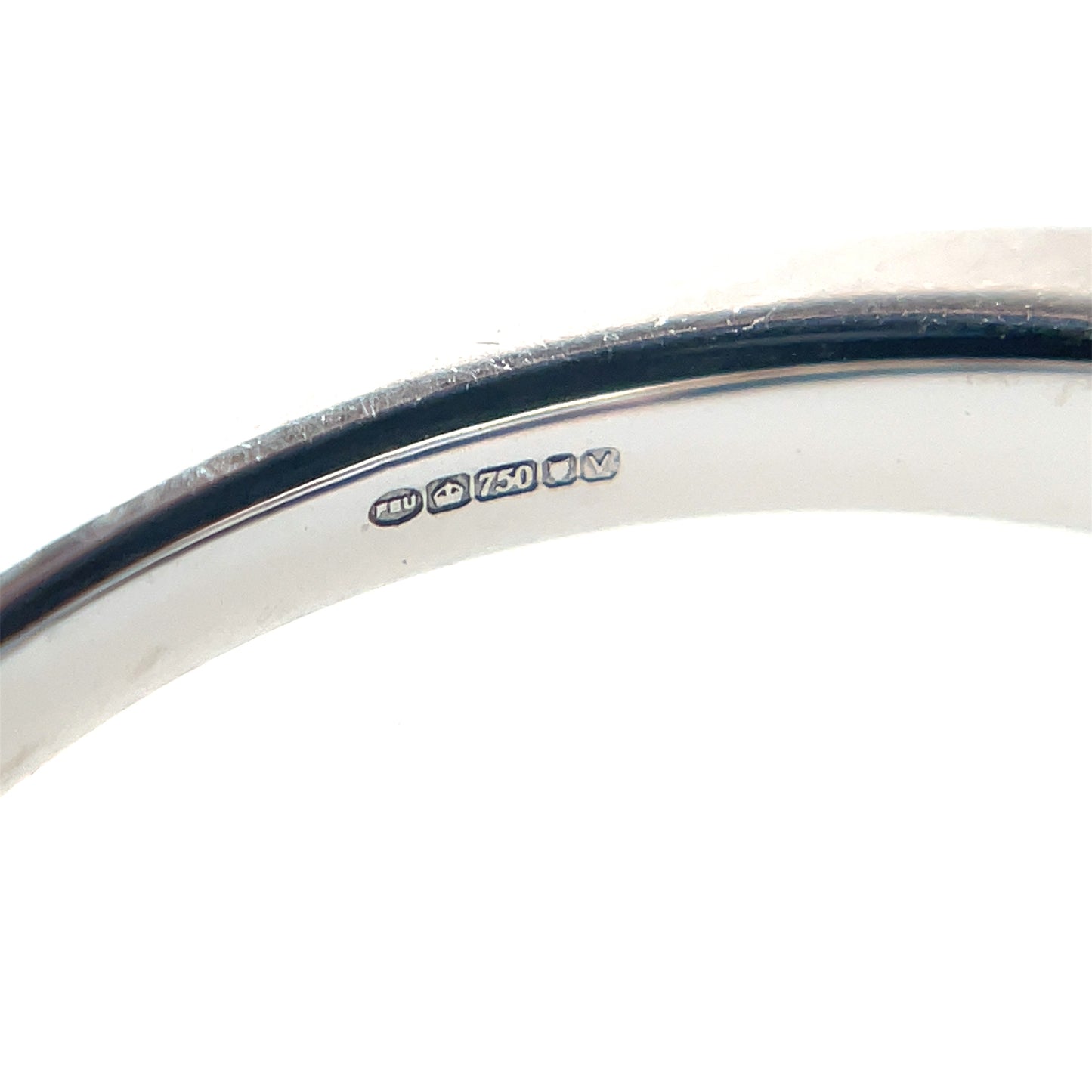 18ct White Gold Ruby & Diamond Eternity Ring (N)