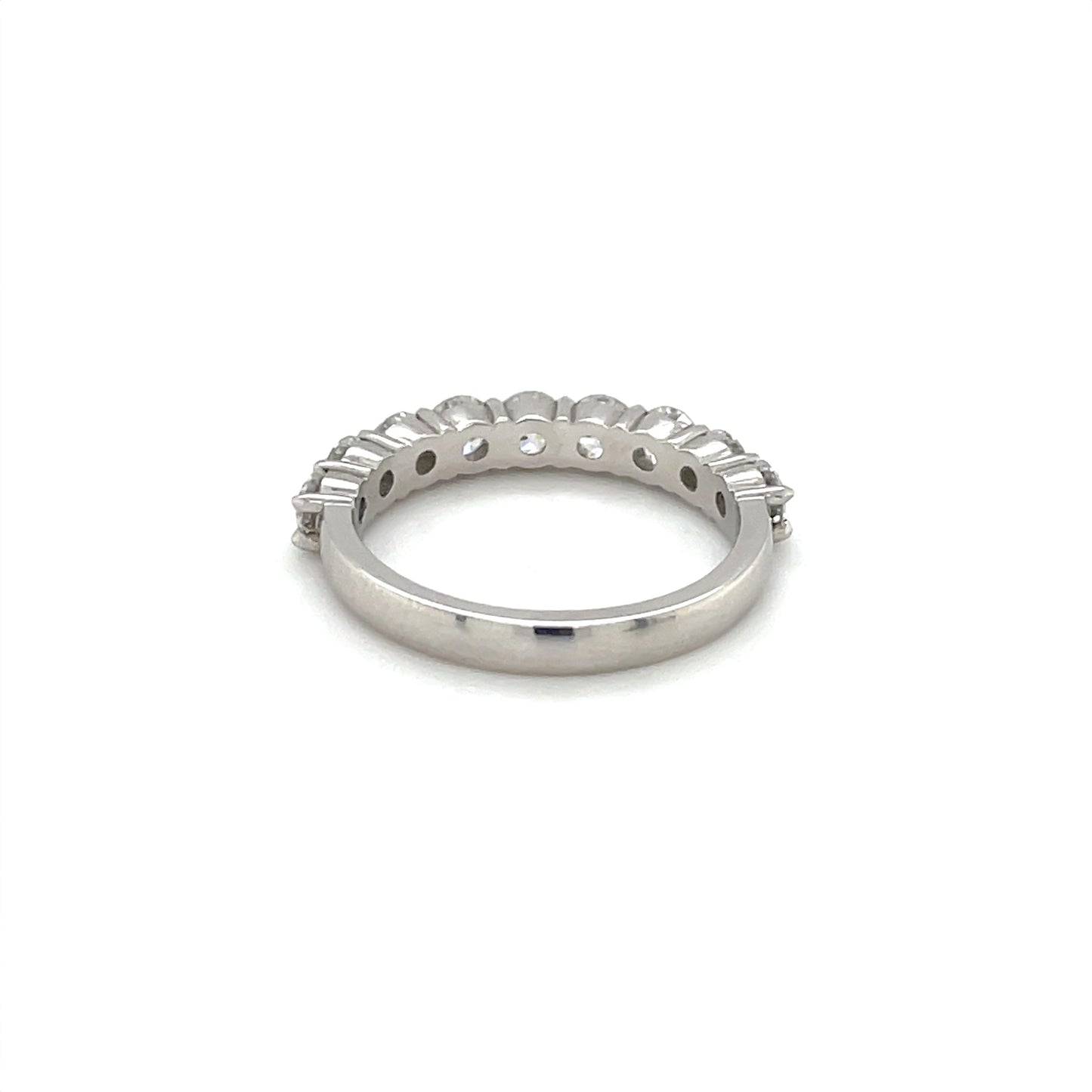 Platinum Diamond Half-Set Eternity Band