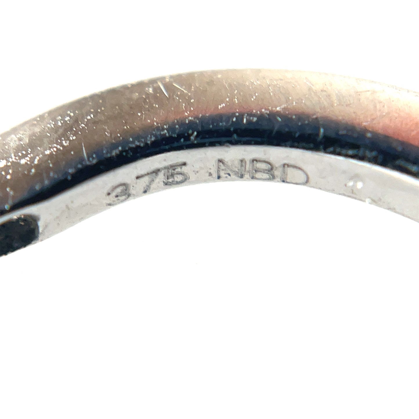 9ct White Gold Diamond Huggies