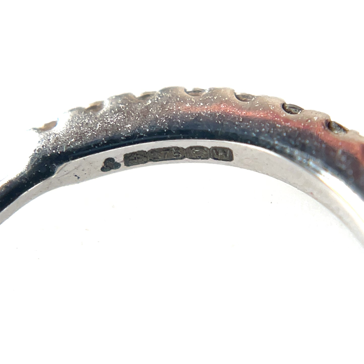9ct White Gold Diamond Huggies