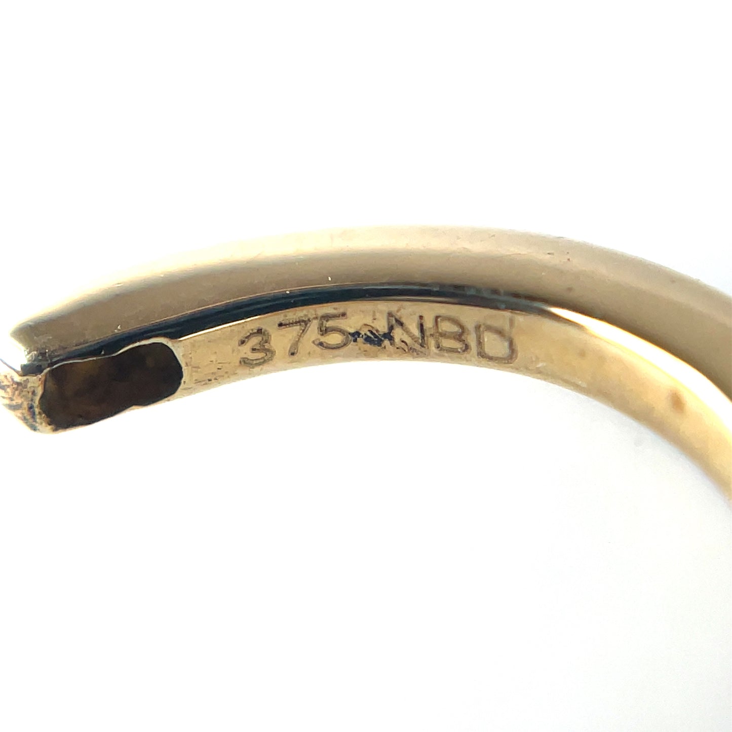 9ct Yellow Gold Half-set Diamond Huggies