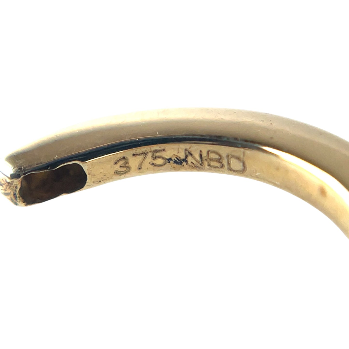 9ct Yellow Gold Half-set Diamond Huggies