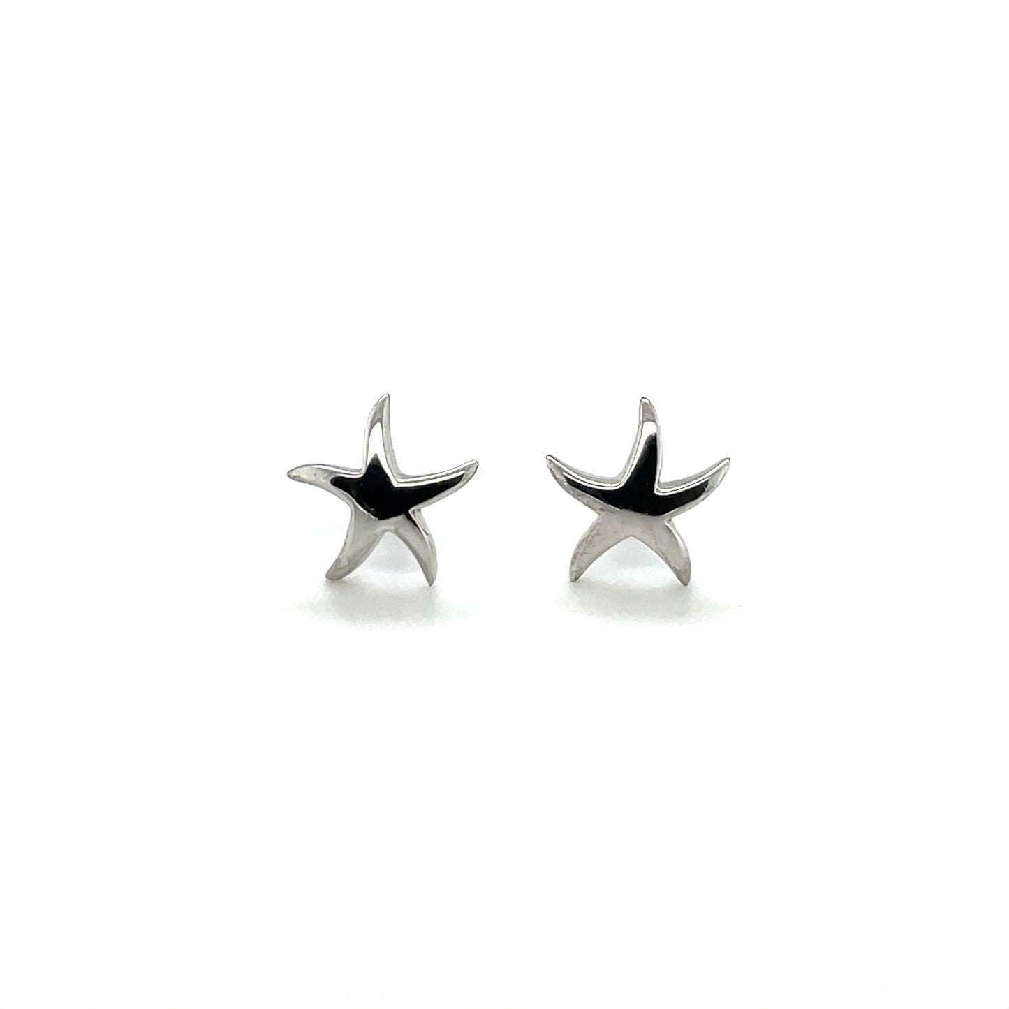Silver Starfish Stud Earrings