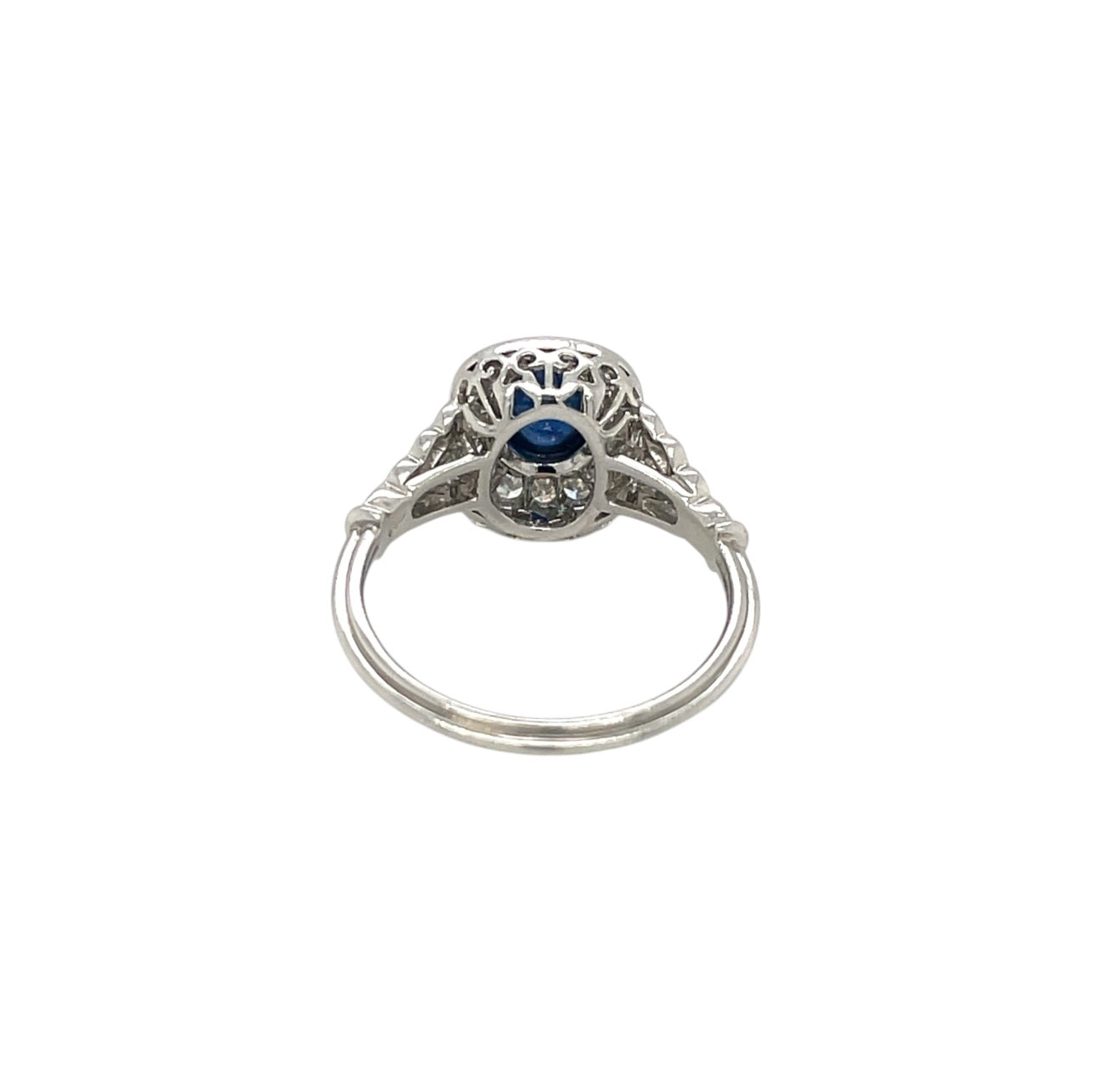Sapphire & Diamond Unique Cluster Ring (N)