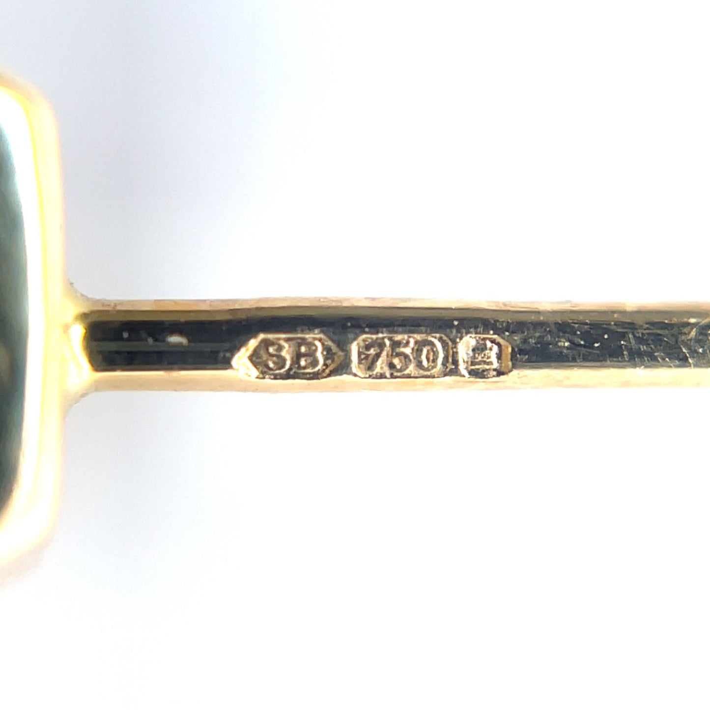 18ct Yellow Gold Square Ruby Stud Earrings