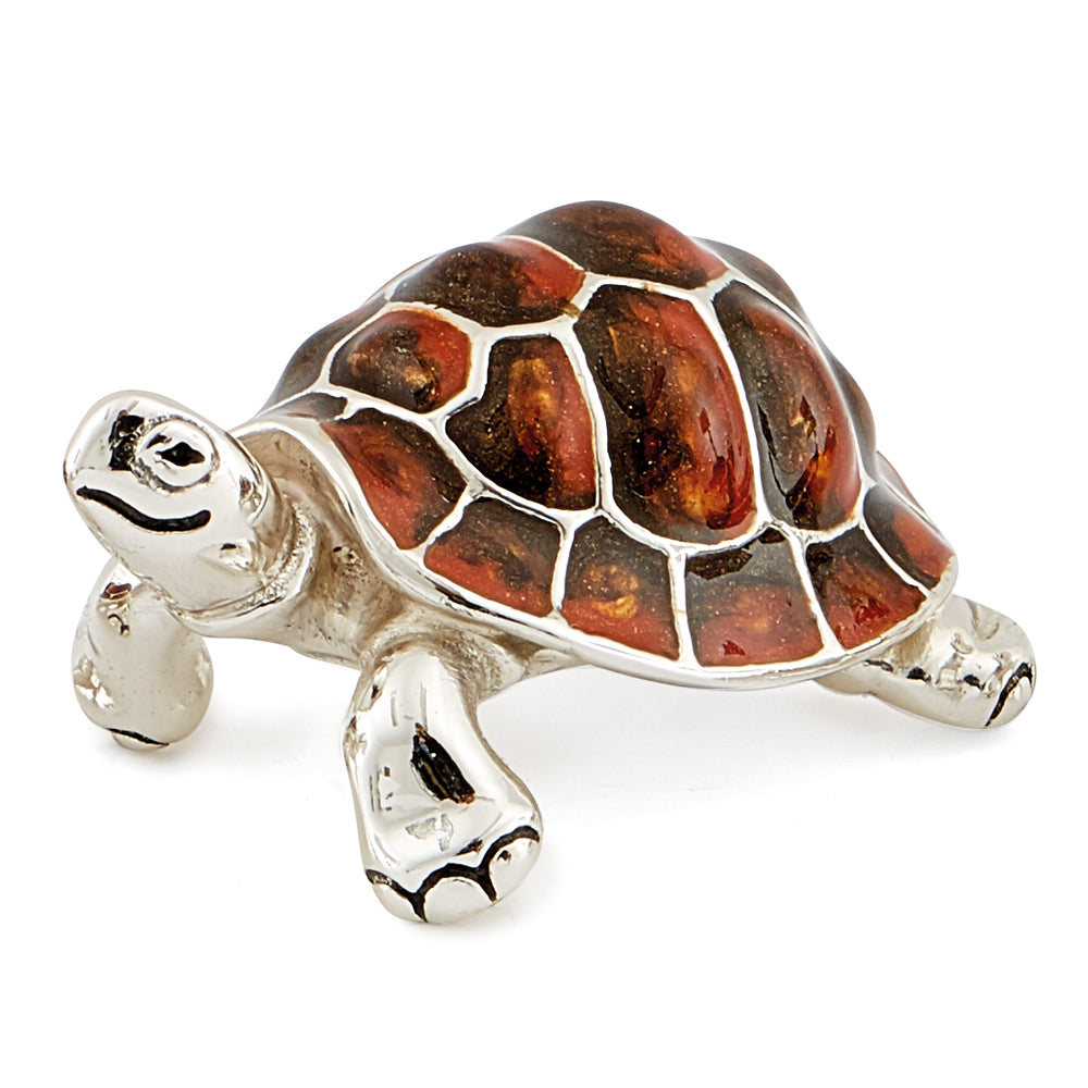 Saturno Silver & Enamel Extra Large Tortoise