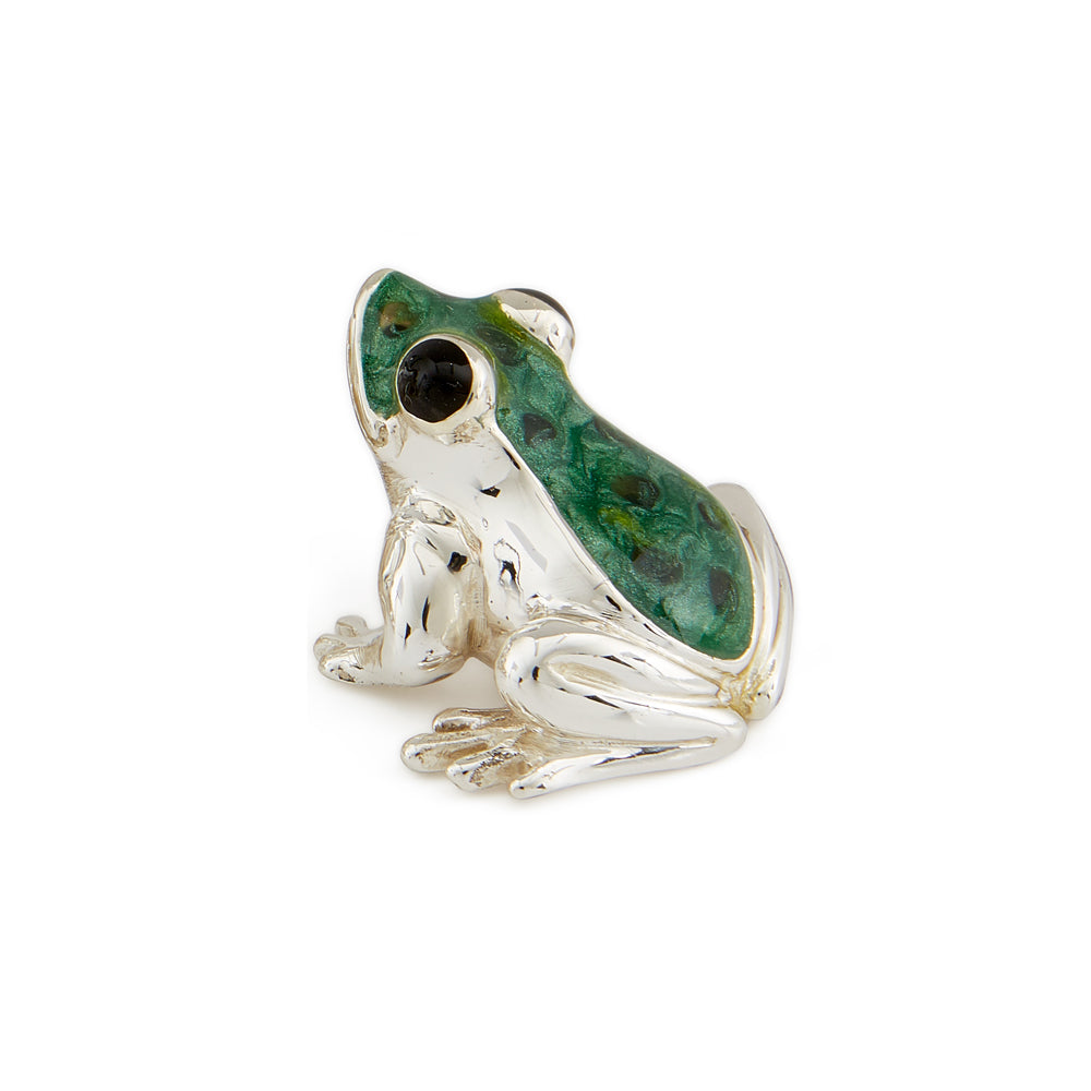 Saturno Silver & Enamel Small Frog