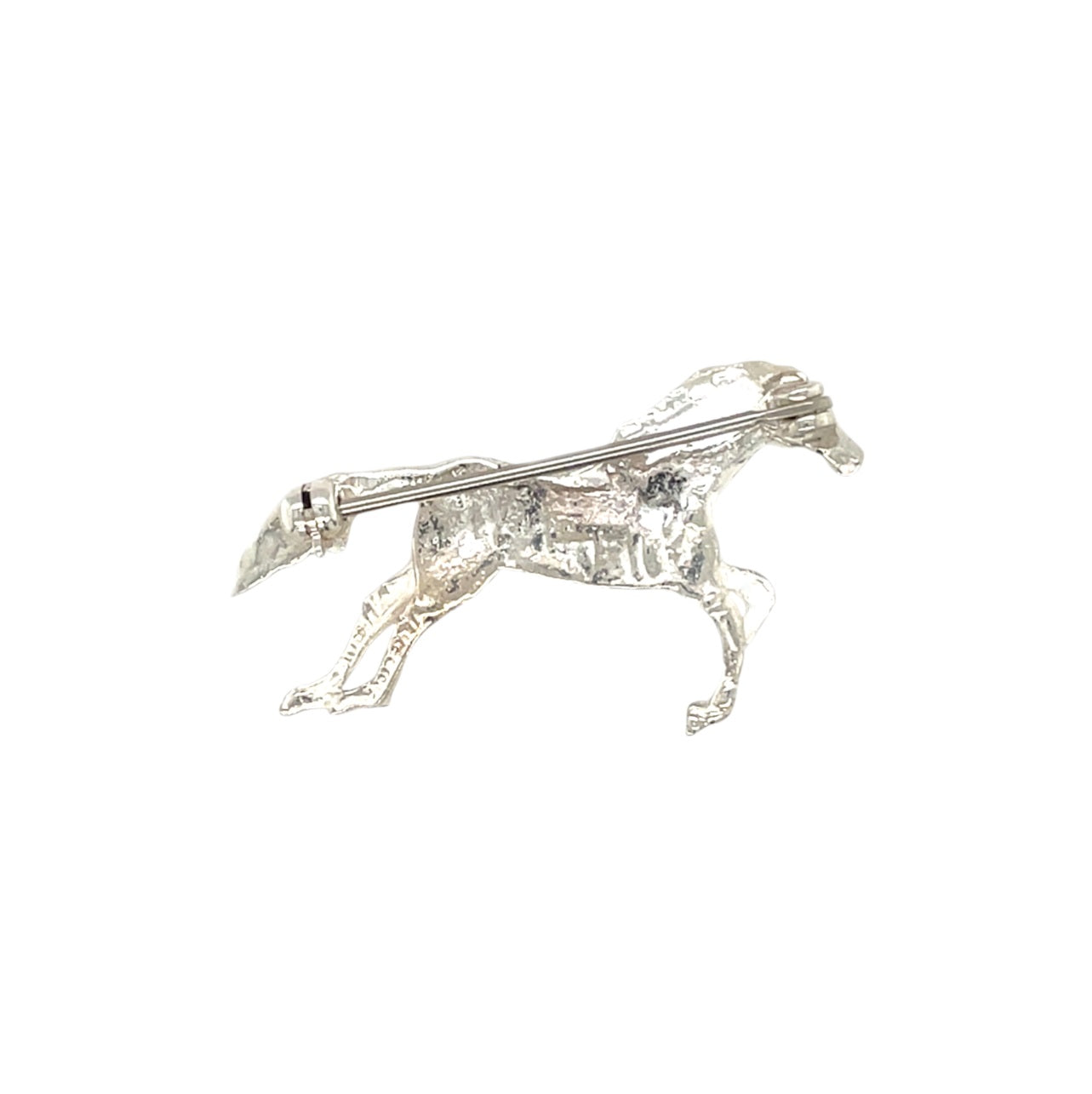 Silver Horse Brooch