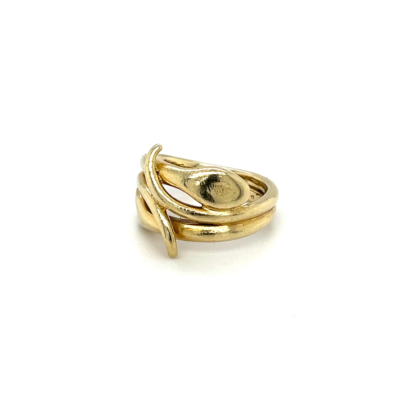 18ct Yellow Gold Snake Ring