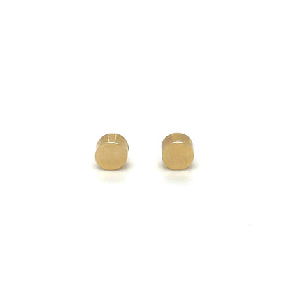 9ct Yellow Gold Circle Stud Earrings
