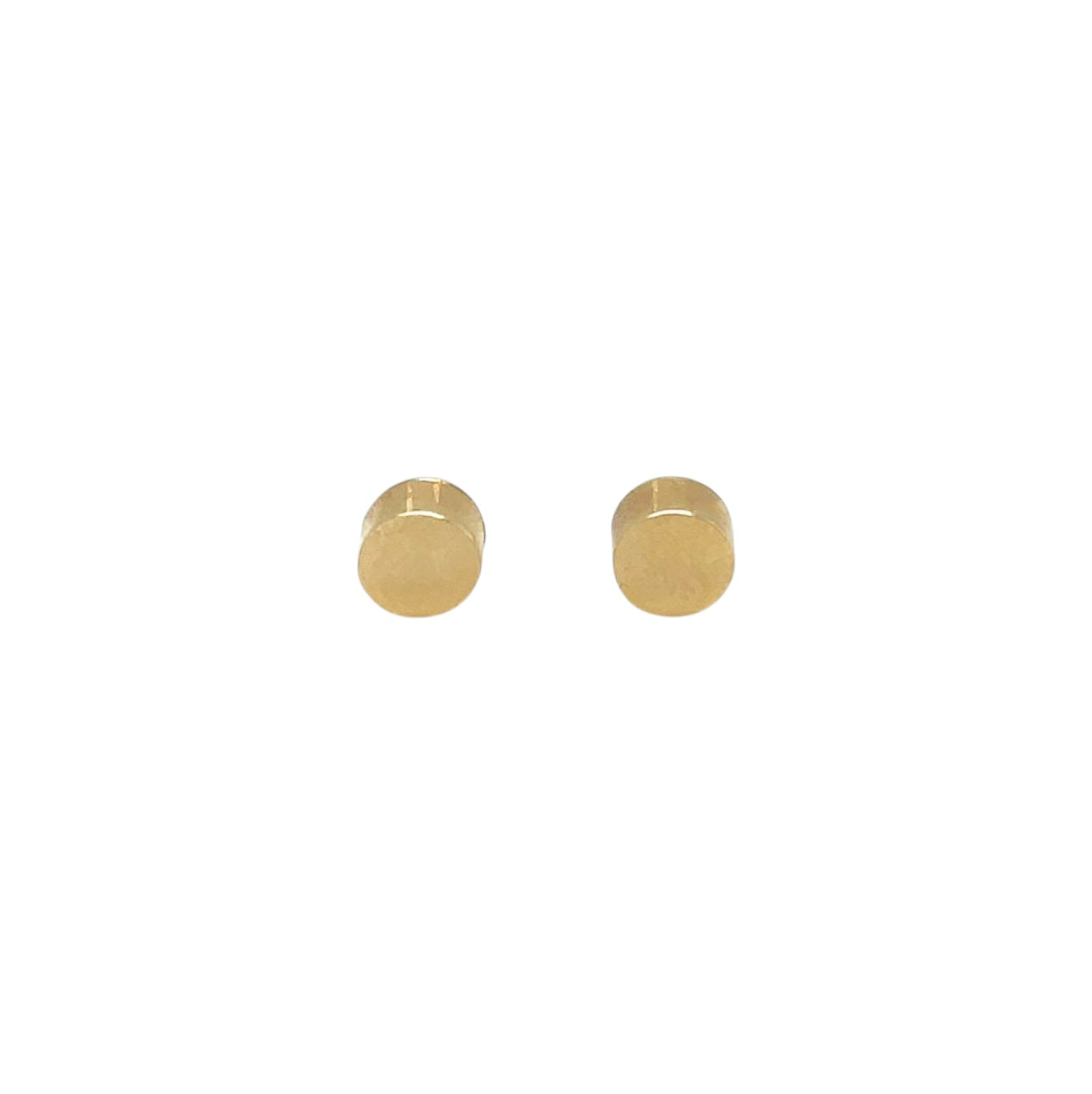 9ct Yellow Gold Circle Stud Earrings