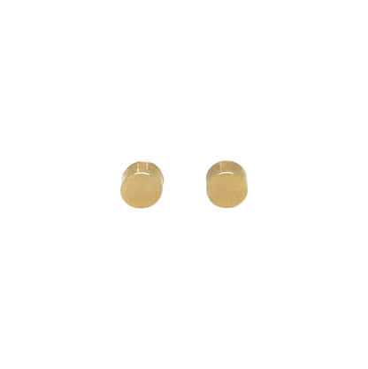 9ct Yellow Gold Circle Stud Earrings