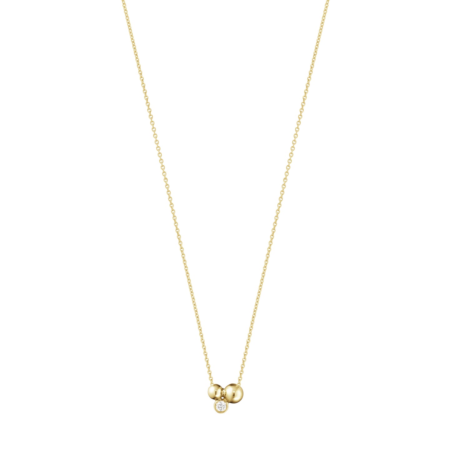 Yellow Gold Moonlight Grapes Pendant With Necklace
