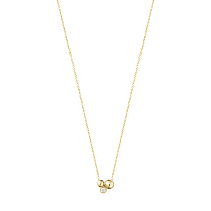 Yellow Gold Moonlight Grapes Pendant With Necklace