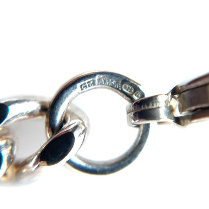 Silver Filed Curb Identity Bracelet
