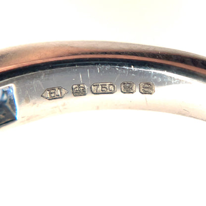18ct White Gold Sapphire & Diamond Eternity Ring