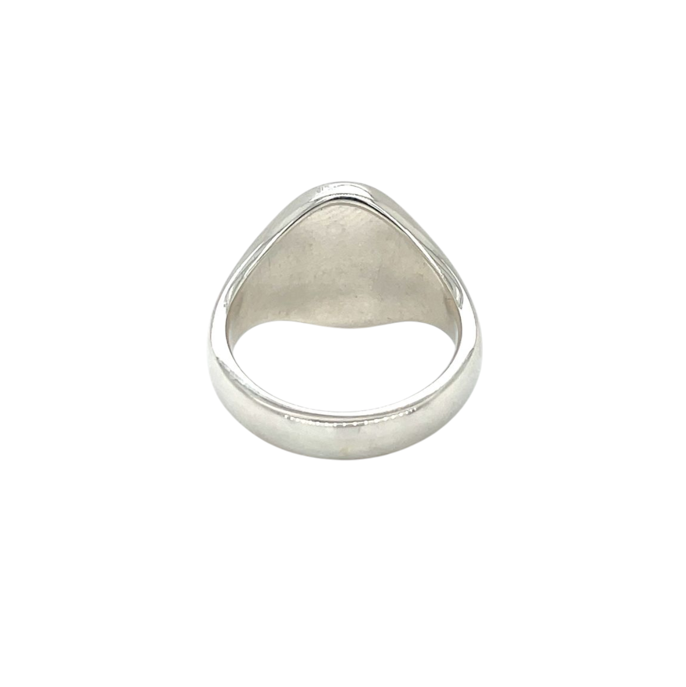 Silver Oxford Oval Signet Ring (O)