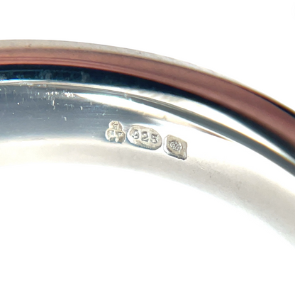 Silver Oxford Oval Signet Ring (O)