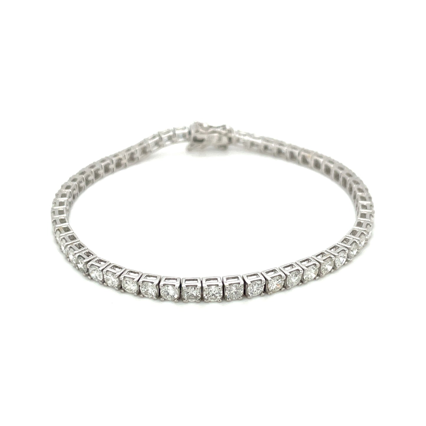 18ct White Gold Diamond Tennis Bracelet