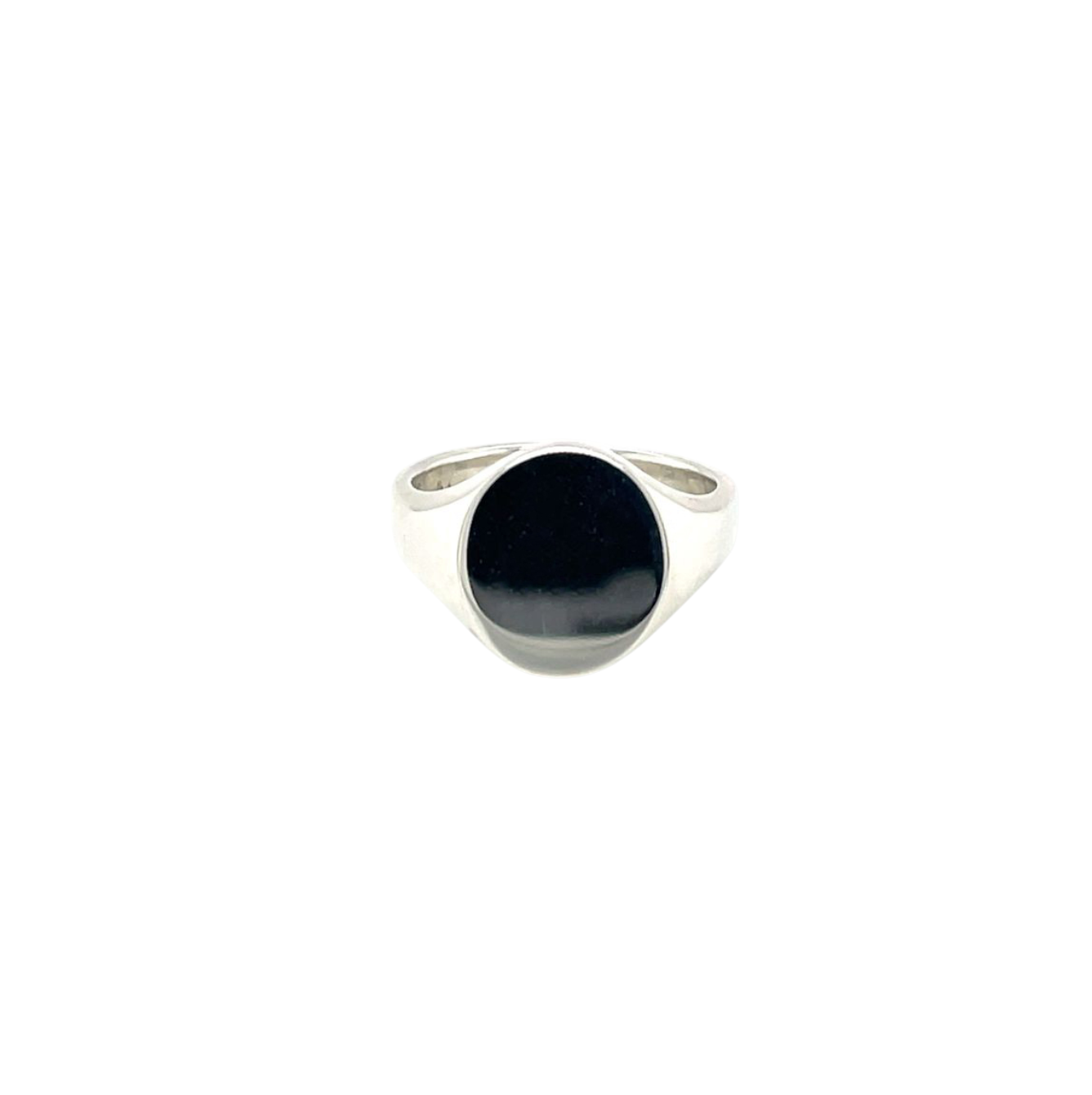 Silver Oxford Oval Signet Ring (H1/2)