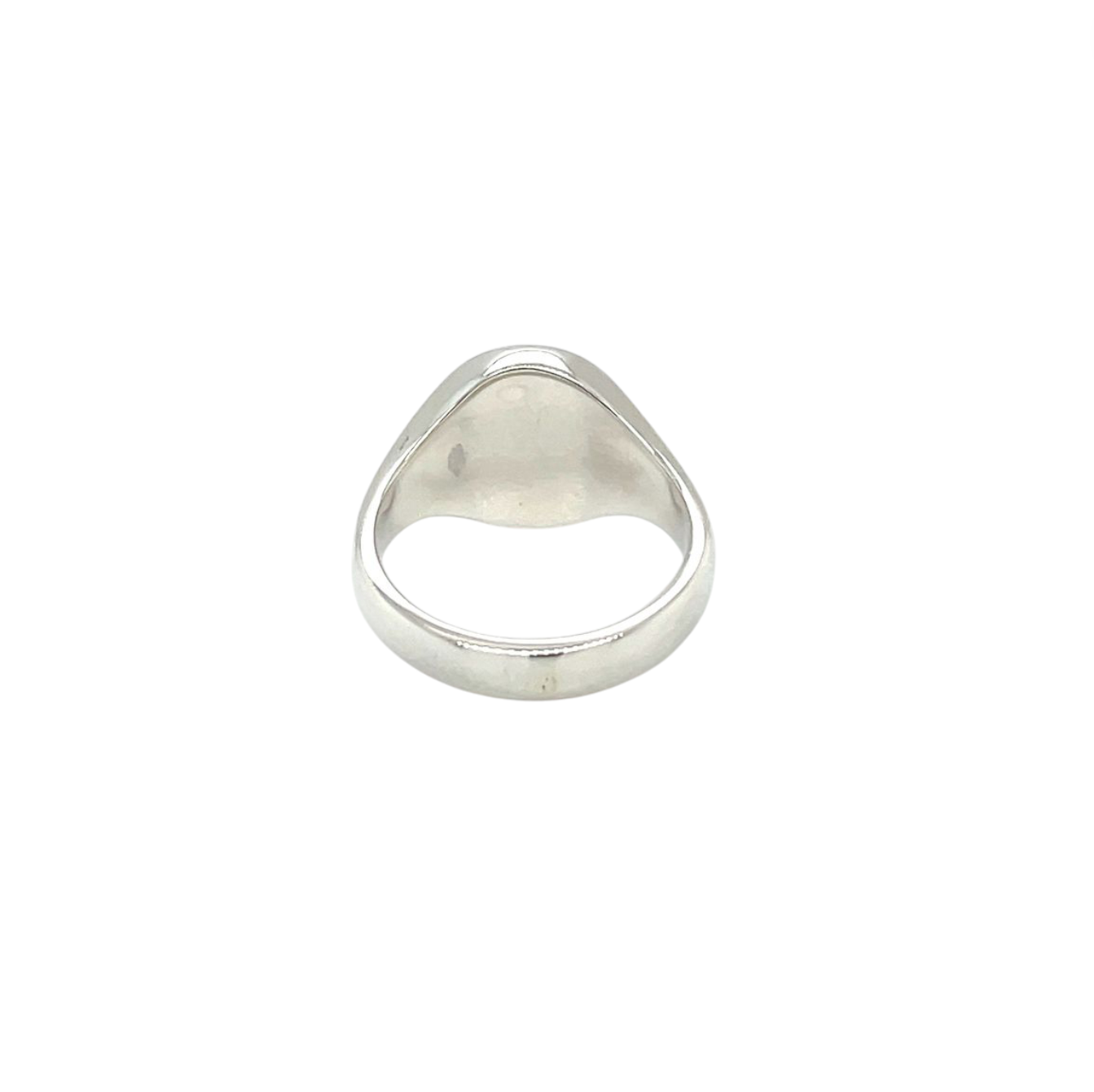 Silver Oxford Oval Signet Ring (H1/2)