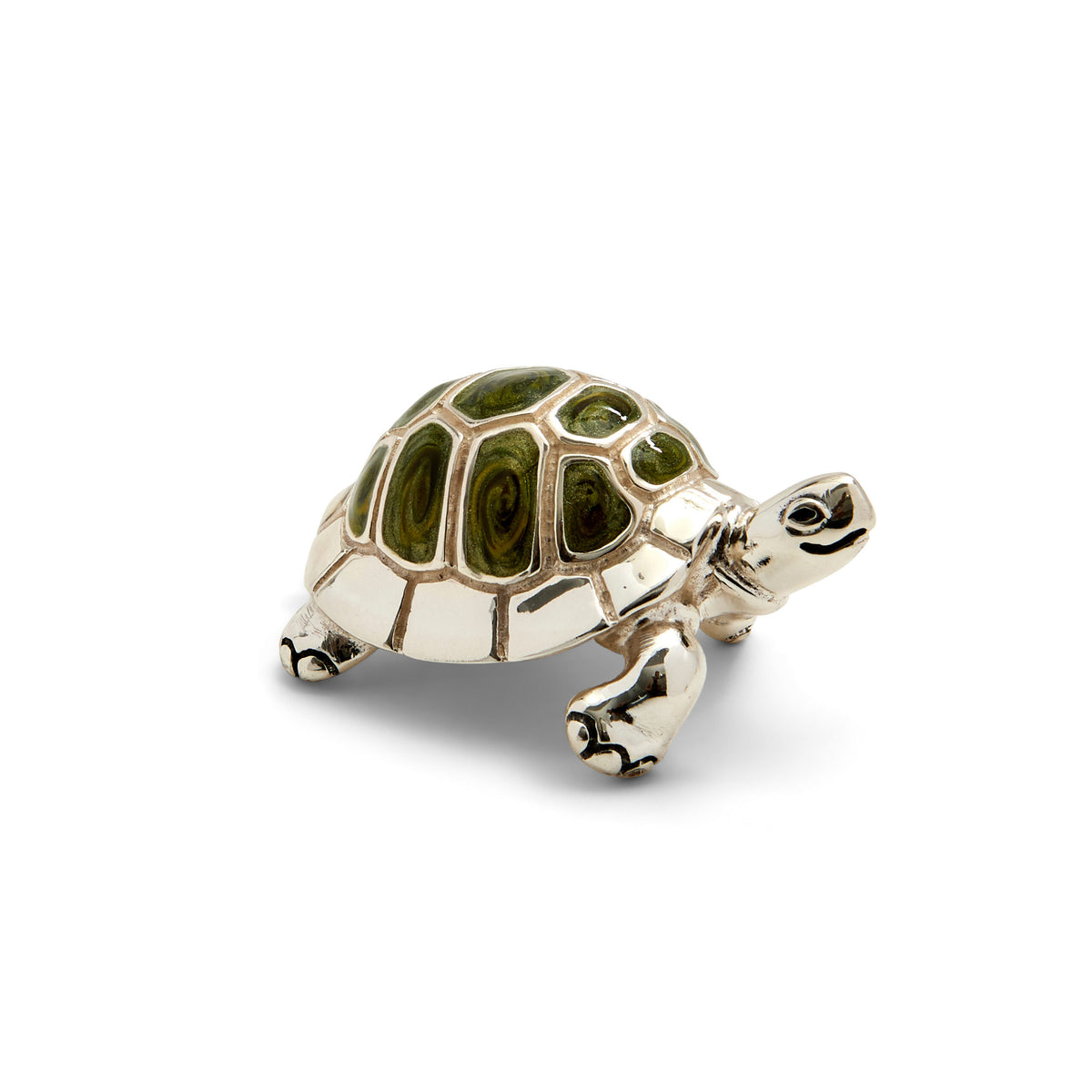 Saturno Silver & Enamel Medium Tortoise