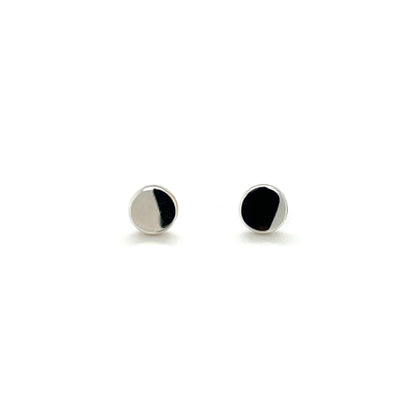 Silver Circle Earrings (6mm)