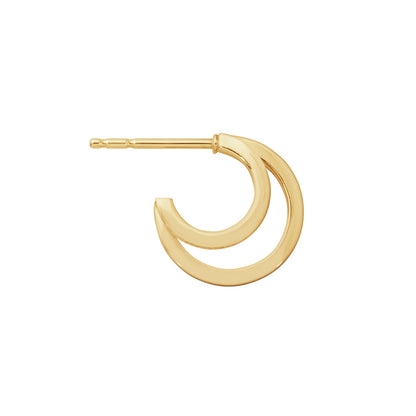 Yellow Gold Halo Earrings