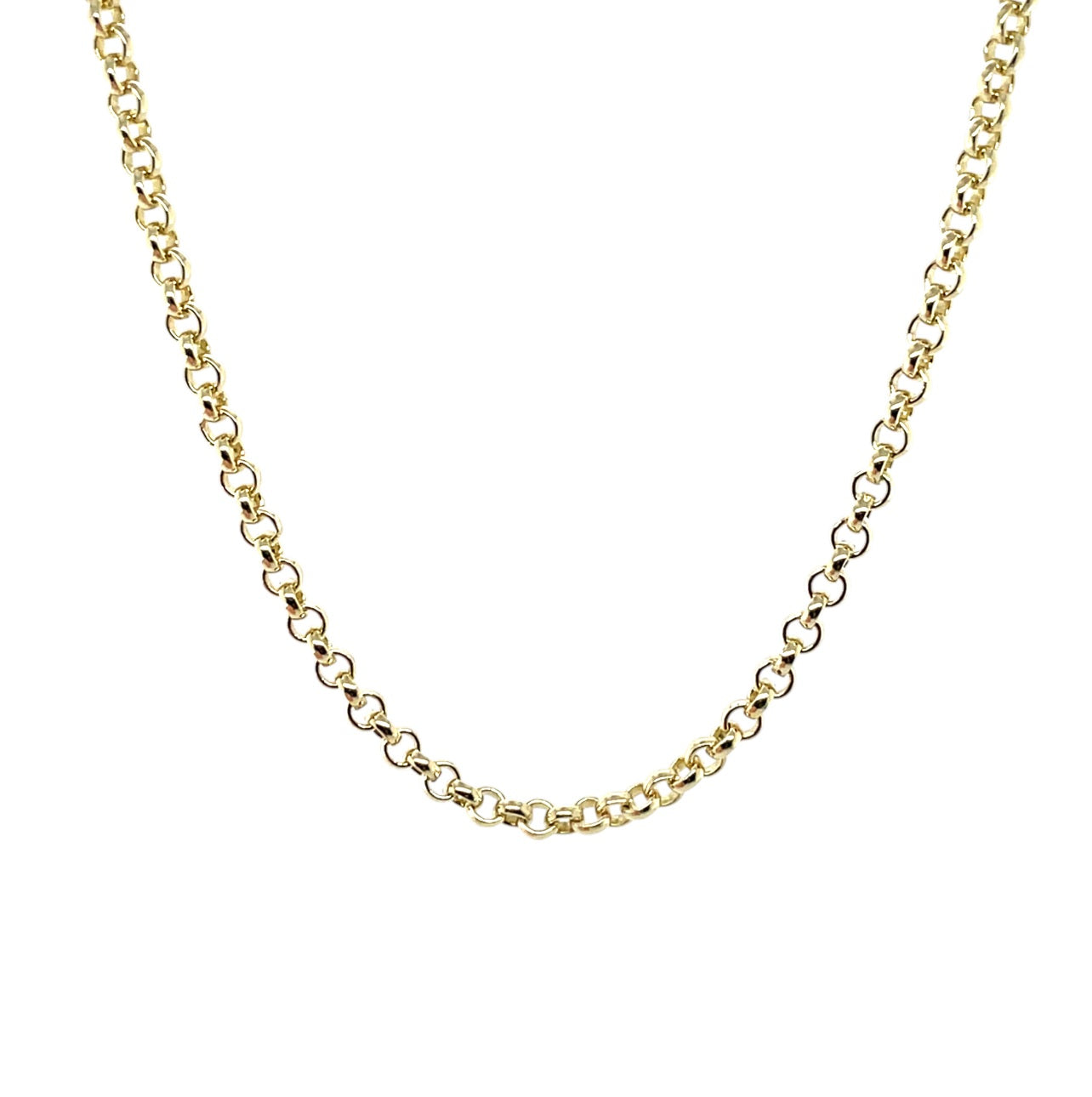 9ct Yellow Gold Baby Belcher Necklace (20")