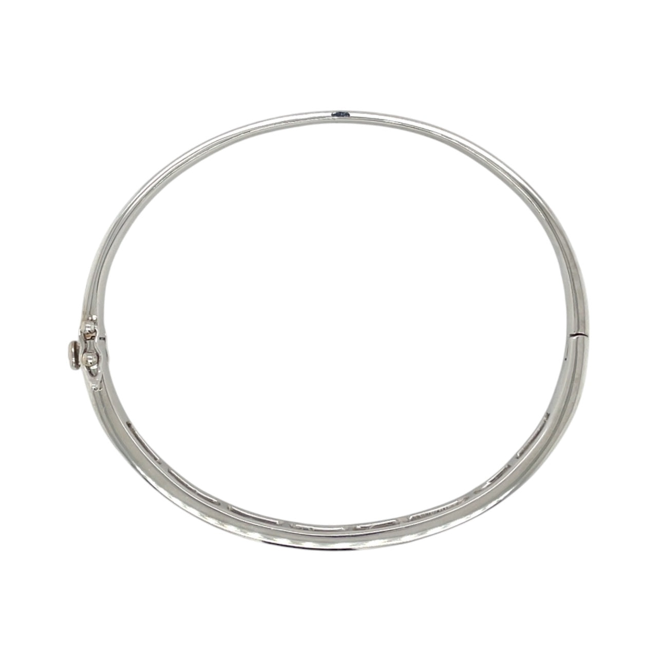 18ct White Gold Diamond Bangle