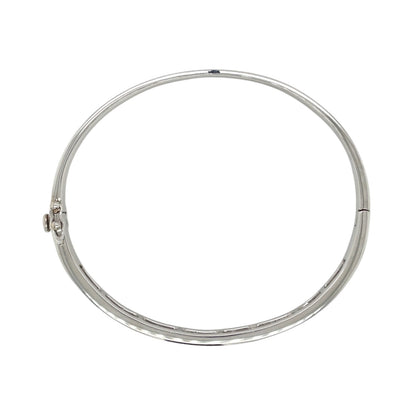 18ct White Gold Diamond Bangle
