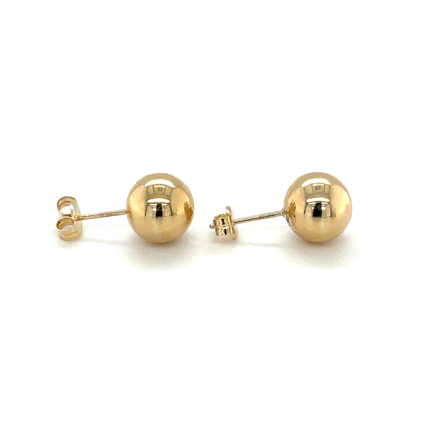 9ct Yellow Gold Ball Stud Earrings (9mm)