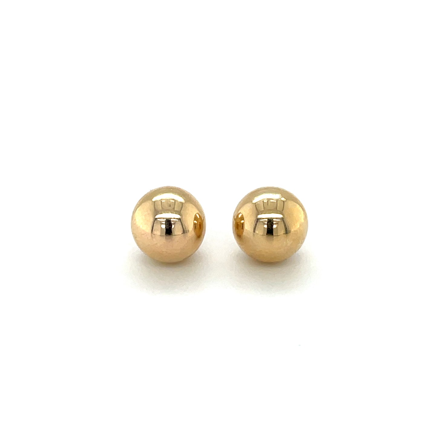 9ct Yellow Gold Ball Stud Earrings (9mm)