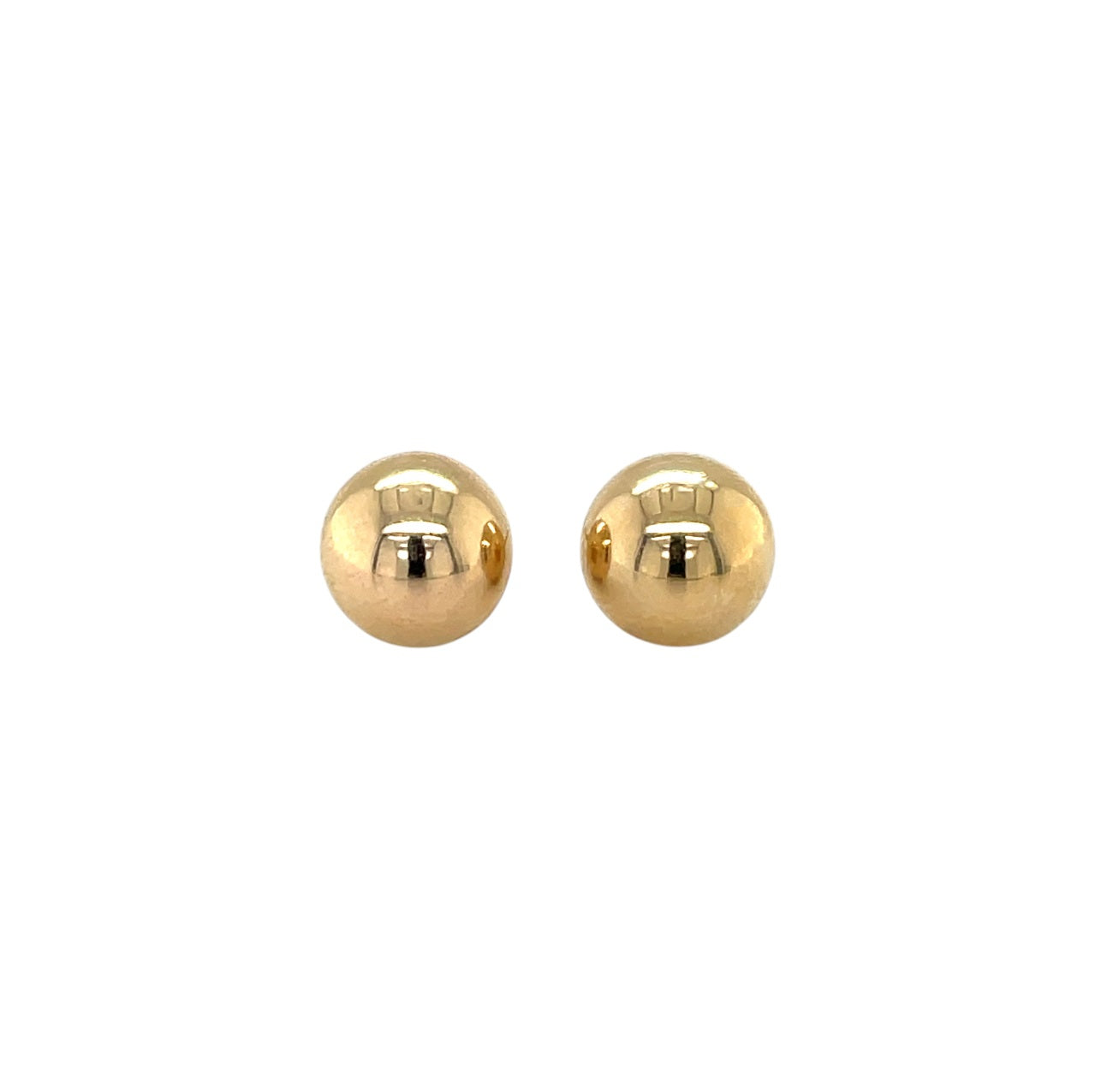 9ct Yellow Gold Ball Stud Earrings (9mm)