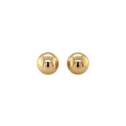 9ct Yellow Gold Ball Stud Earrings (9mm)