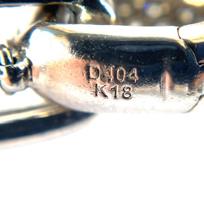 18ct White Gold & Pave-Set Diamond Bracelet 