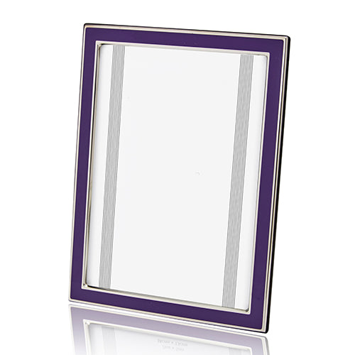 Bristol Ultraviolet Enamel And Silver Frame (10x8)
