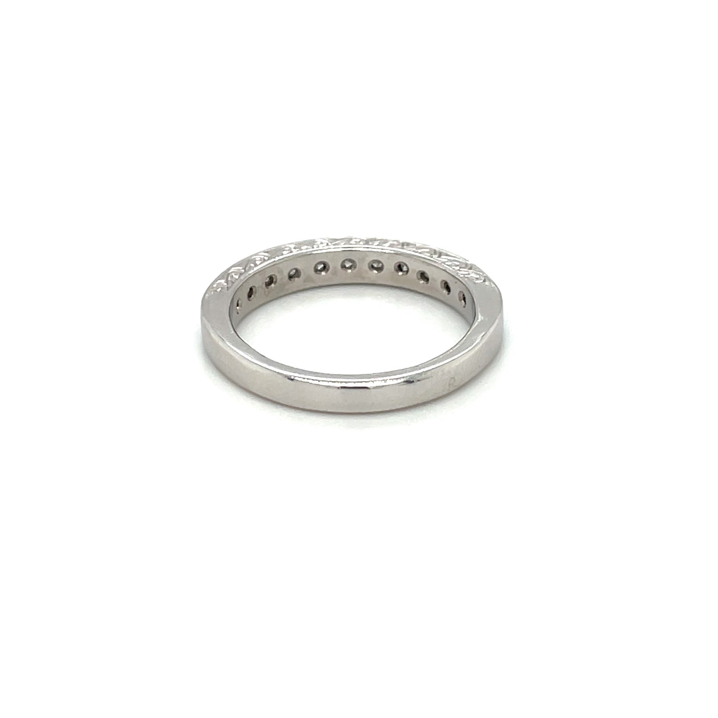 Platinum Princess-Cut Diamond Half-Eternity Ring