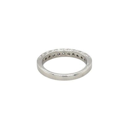 Platinum Princess-Cut Diamond Half-Eternity Ring (R1/2)