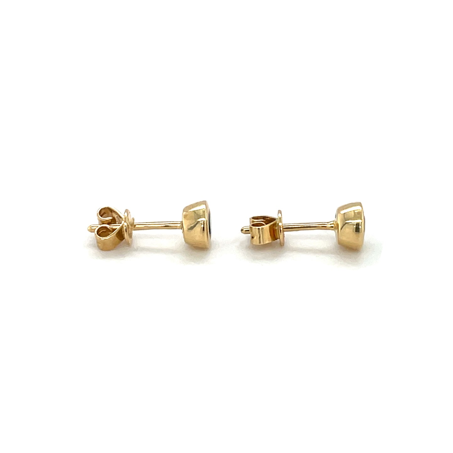 18ct Yellow Gold Emerald Studs