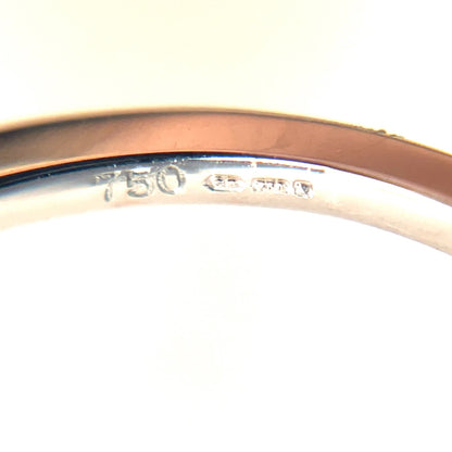 18ct White Gold Sapphire & Diamond Crossover Twist Ring