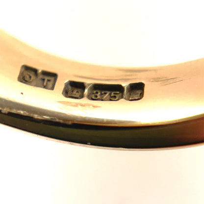 9ct Yellow Gold Oval Lapis Lazuli Signet Ring (14x11mm)