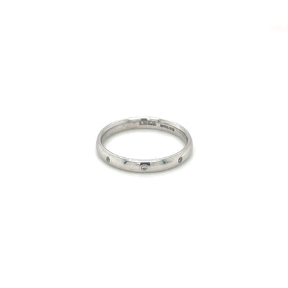 18ct White Gold Diamond-Set Wedding Band