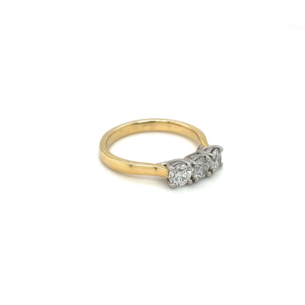 18ct Yellow Gold Diamond Three-Stone Ring